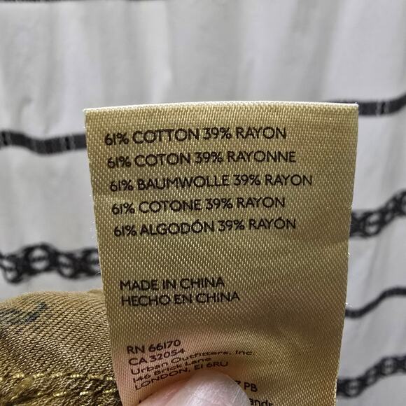 Pilcro mustard yellow wide leg high rise jeans non stretch denim size 33 - Picture 13 of 13